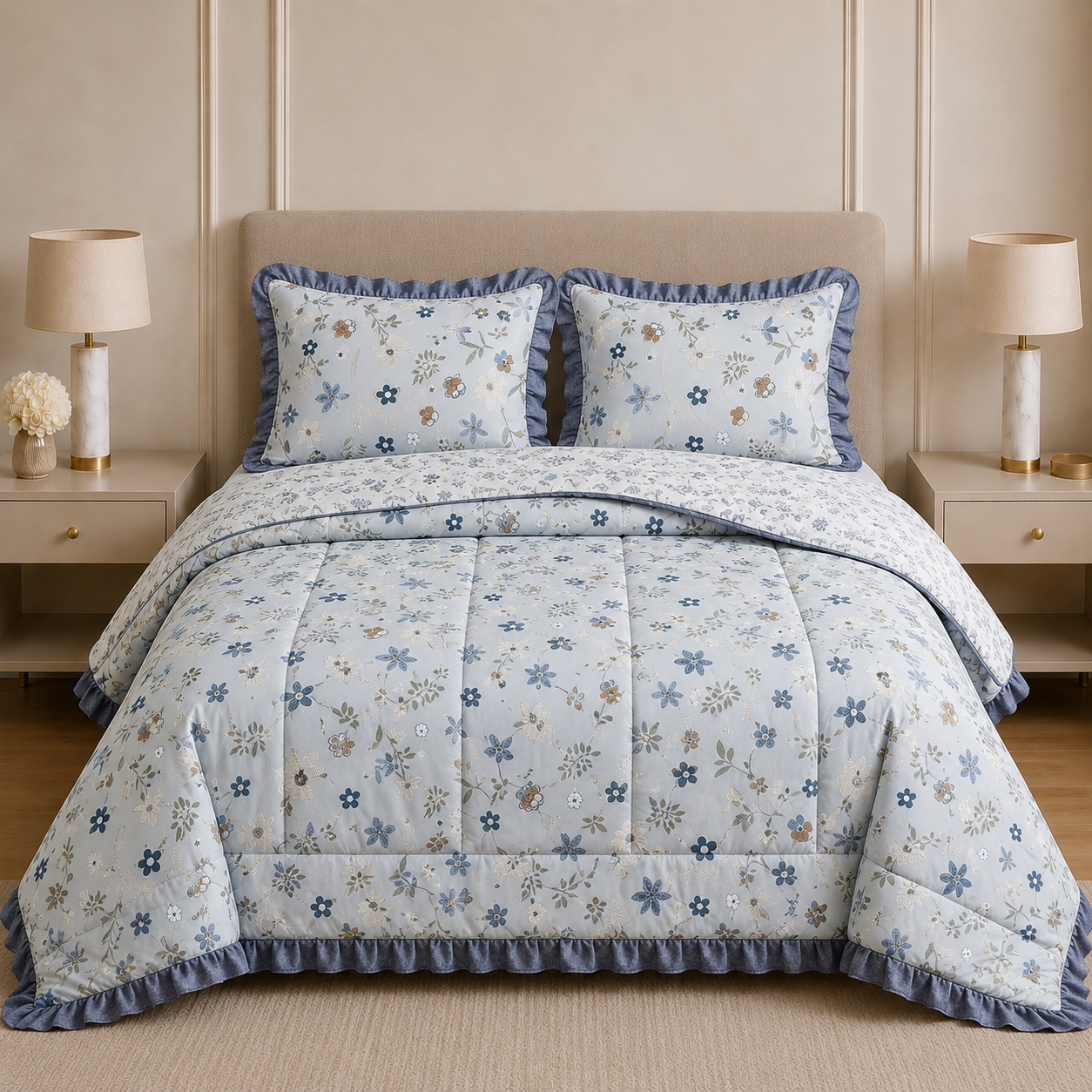 4 Piece Comforter Set – Bedding Collection Product Code:- 55B237R0752KEH