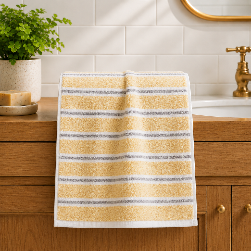 Stripe Cotton Bath Towels – 55 x 28 Inches Product Code :- 55B51RKEH