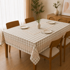 Elegant Checkered Lace Dining Table Cover – 4,6 & 8 Seater (60 x 90 Inch) Product Code :- 55B125RKEH, 55B195RKEH, 55B265RKEH