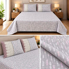 English Meadow Lace Cotton Bedsheet Set – King Size 3 Pcs
