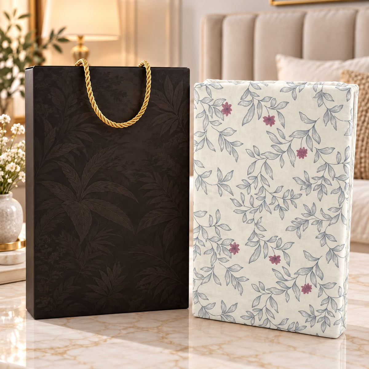 Luxe Premium Printed Bedsheet Gift Set – King Size 3 Pcs