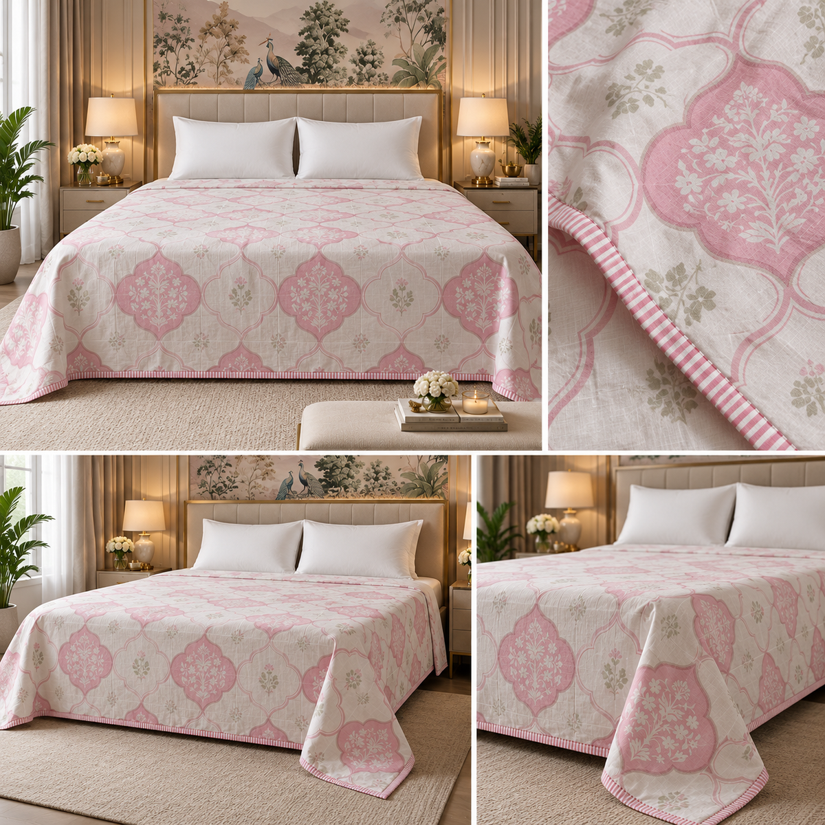 Pure Muslin King Dohar – A Royal Experience of Comfort Product Code :- 55208RKEH