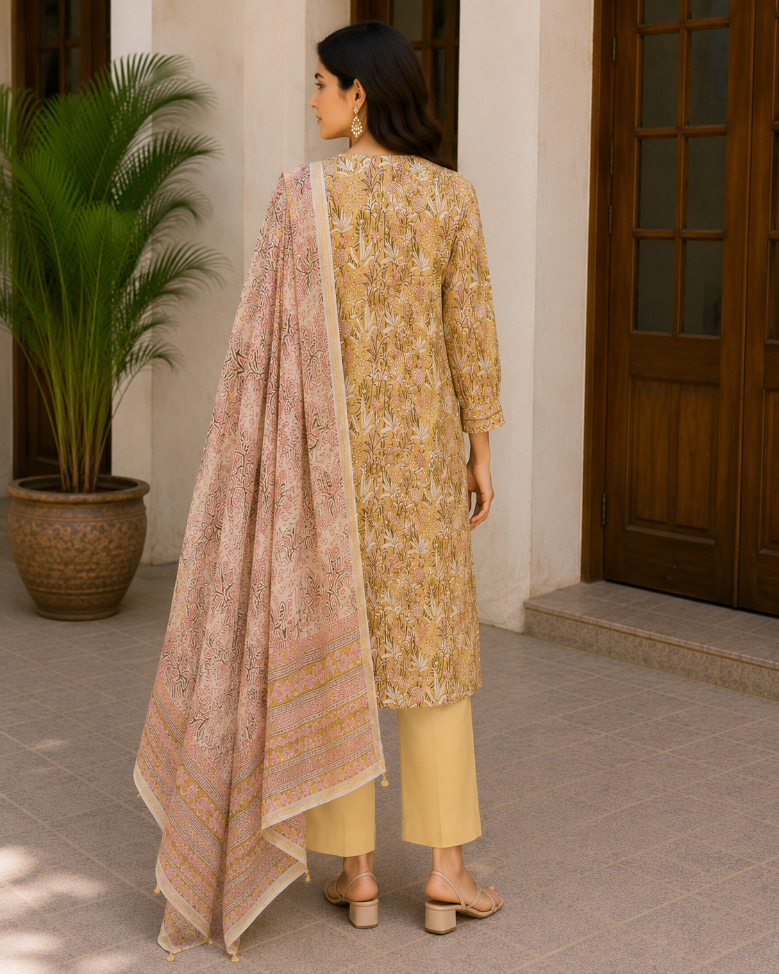🌻 Gulbahar 3-Piece Stitched Suit 💐