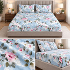 English Prints Fitted Bedsheets Pure Cotton h Product Code :- 55B93RKEH