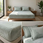 Milky Soft Fitted Winter Bedsheet Set 700 GSM  – King Size