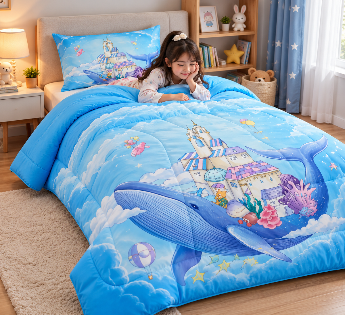 Super Soft Baby Comforter | Ultra-Soft & Cozy | Cute Cartoon Prints Product Code :- 55B239RKEH