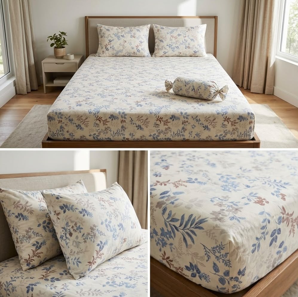 English Flowers Candy Pack Jumbo Size Fitted Bedsheet Set – Jumbo Size