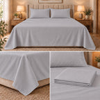 Cloud Pure Luxe 100% Cotton Super King Bedsheet Set – 108 × 108 Inches