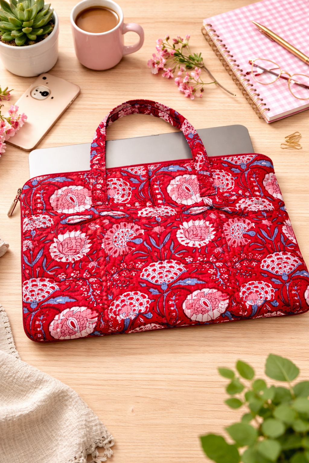 Premium Pure Cotton Laptop Bag (17 x 14 inches)