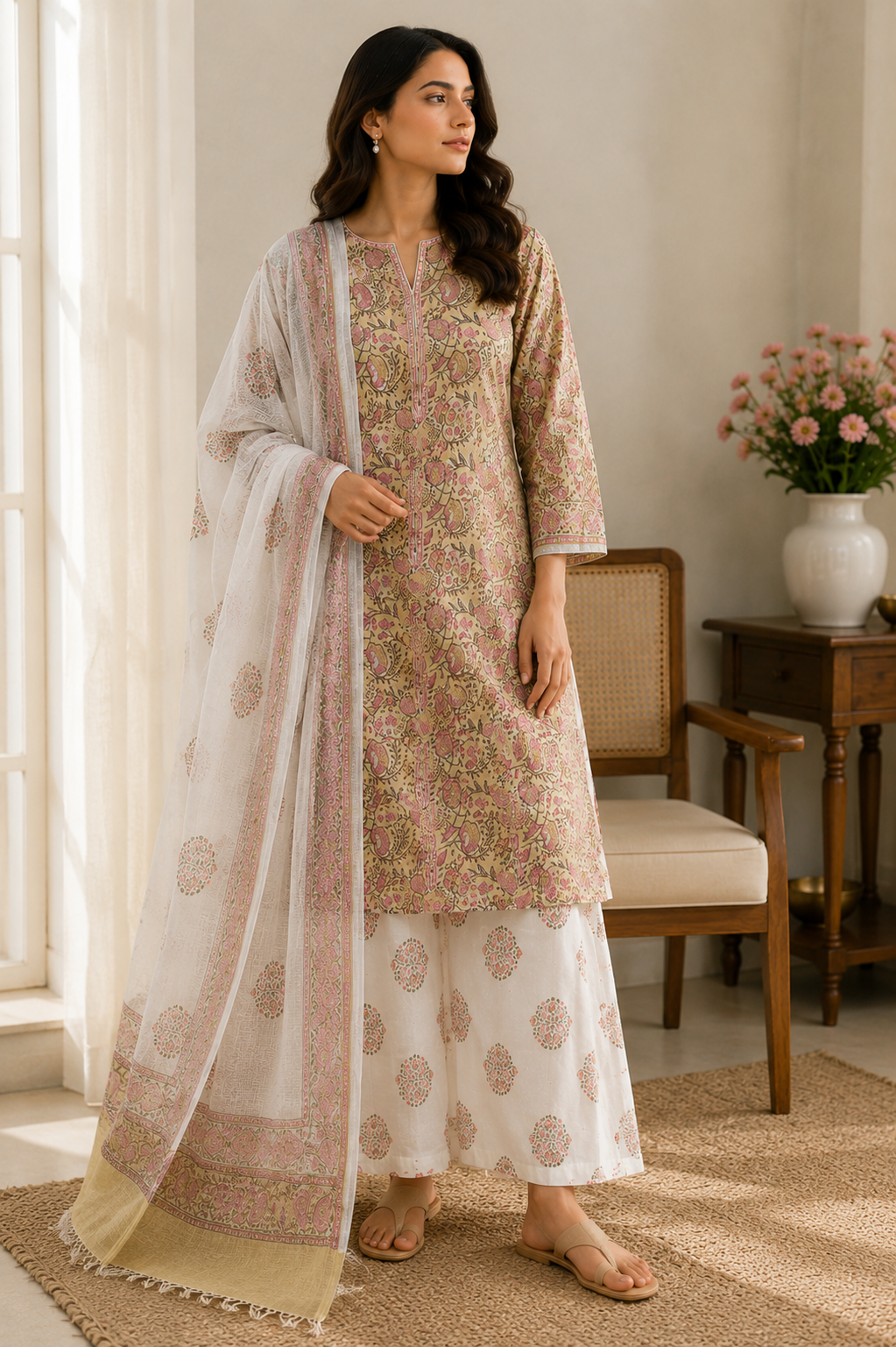 Zehra 3-Piece Unstitched Suit 🌸