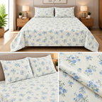 Blush Petal Cotton Bedsheet Set – King Size 3 Pcs Soft Like Butter