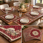 Royal Persian Heritage Fabric Dining Table Mats – Set of 6