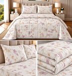 Bliss Floral 4 Pcs King Size Comforter Set – 100% Cotton