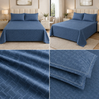 Elegant Self-Design King Size 3 Pcs Bedsheet Set – 108×108 Inches | Product Code :- 55B75RKEH