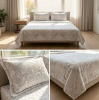 Embossed Winter Bedsheet Set – Ultra Soft & Cozy King Size (3 Pcs)