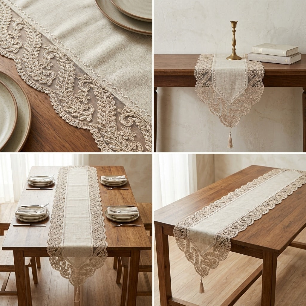 Luxury Premium Turkish Table Runner (70 x 16 Inches)
