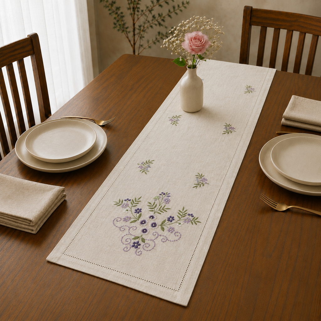 Luxury Designer Turkish Table Runner (70 x 16 Inches)