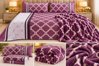 Bella Rose Luxe Winter Bedding Combo – 4 Pcs Double Bed Bedsheet Set