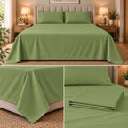 Cloud Pure Luxe 100% Cotton Super King Bedsheet Set – 108 × 108 Inches