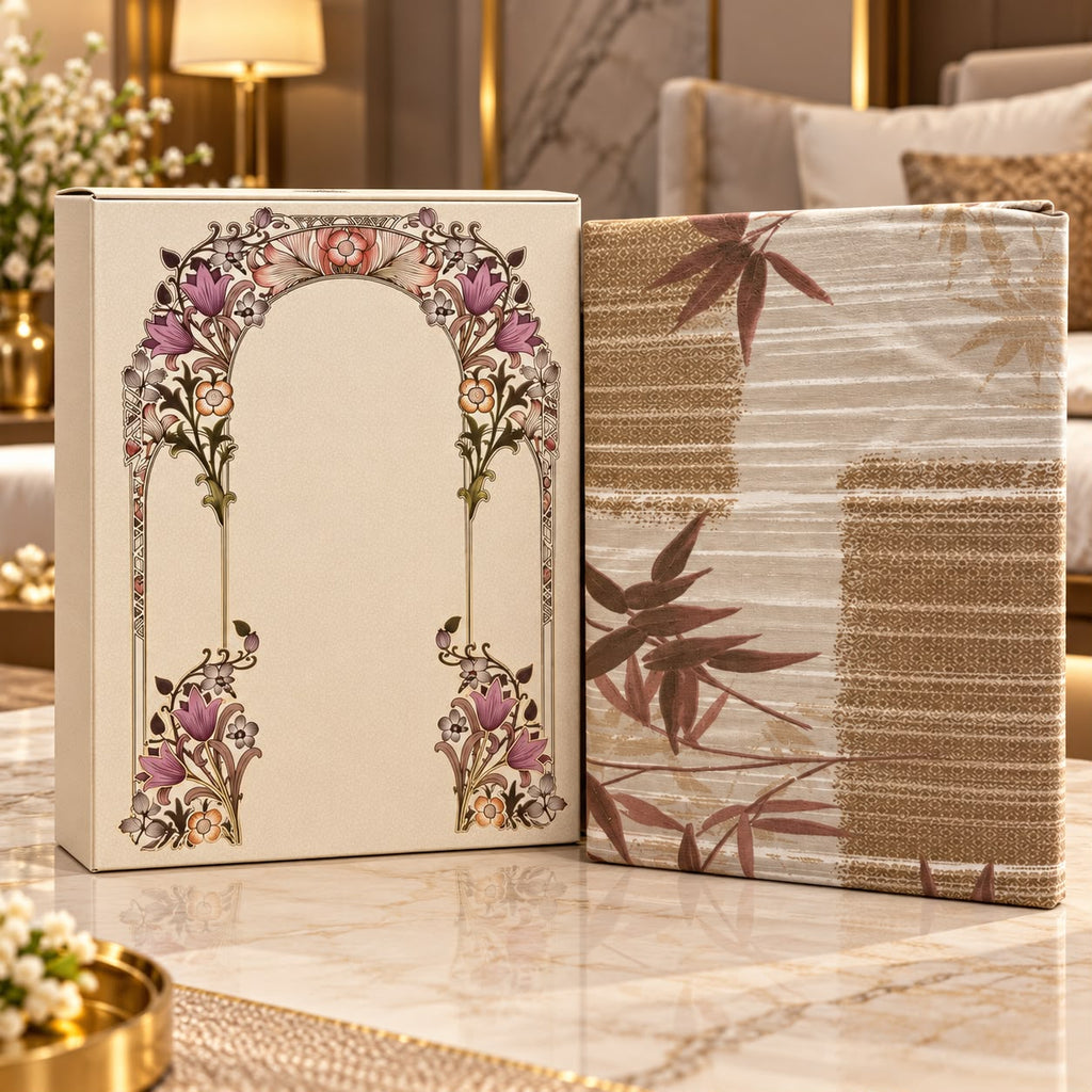 Premium Rome Collection Luxury Bedsheet Gift Box – 3 Piece