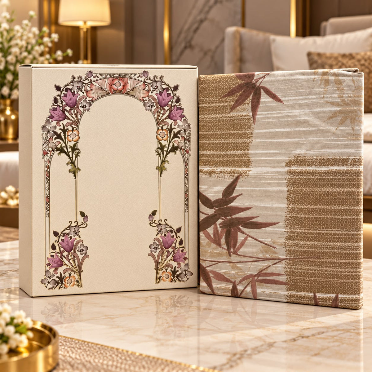 Premium Rome Collection Luxury Bedsheet Gift Box – 3 Piece