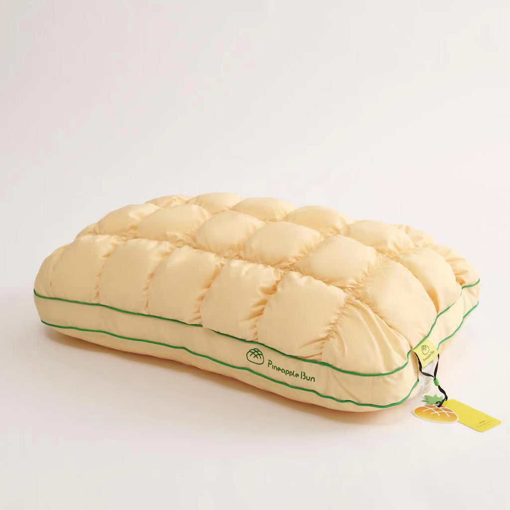 Premium Pineapple Bun Cervical & Neck Support Pillow – Organic Cotton