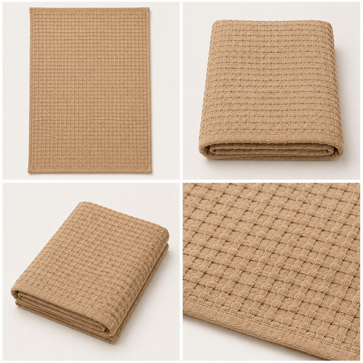Bamboo Cloud Textured Waffle Bath Towel – 70 × 140 CM | Bamboo Cotton