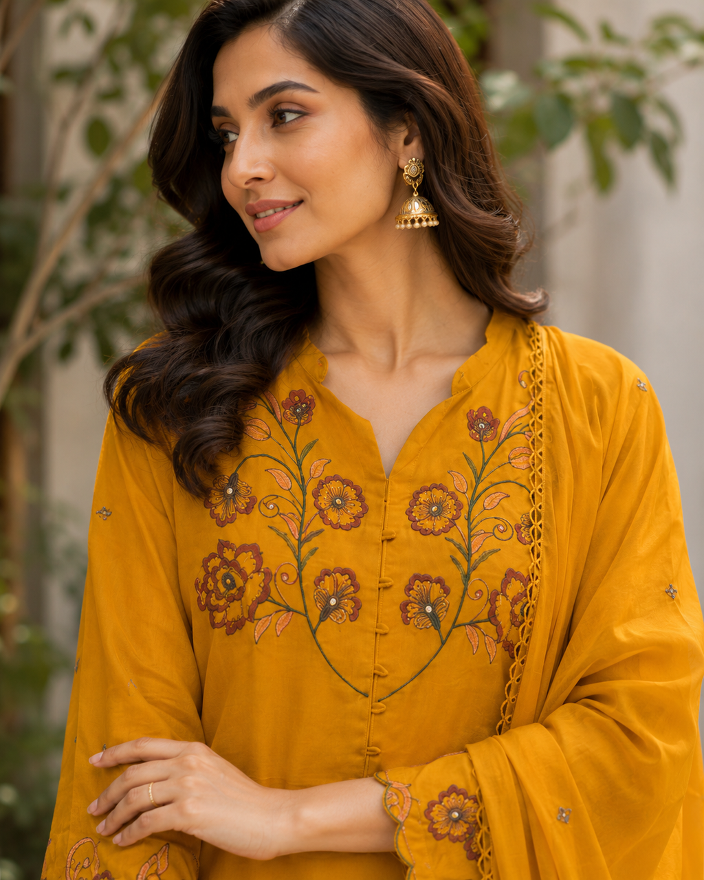 🌹 Kesar 3-Piece Stitched Suit 🌻