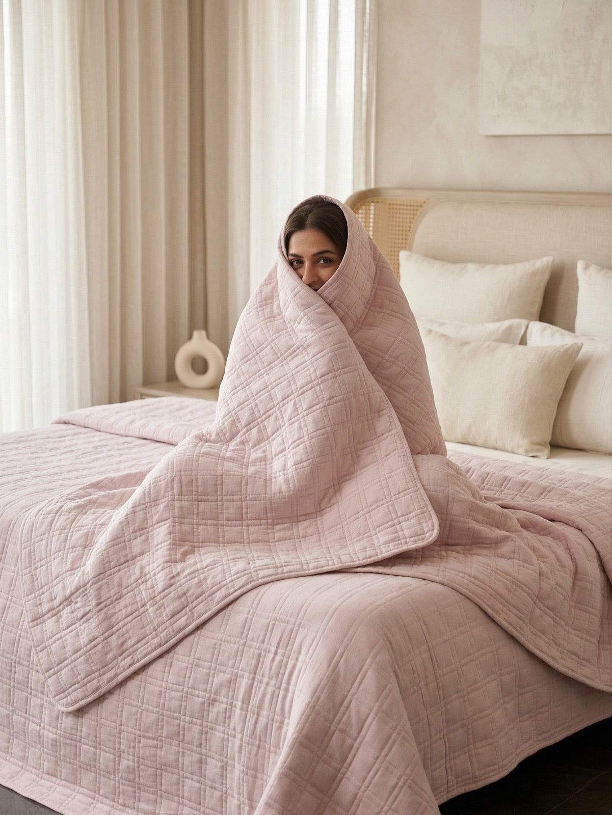 Luxe Pure Cotton AC Quilt – 500 Thread Count | Royal Comfort Redefined | Single and Double Both Available