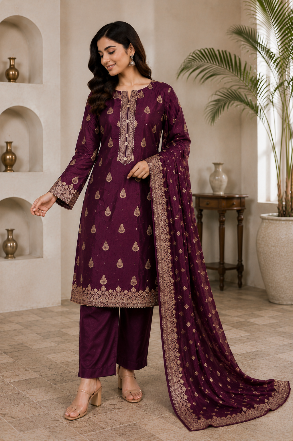 Morni 3-Piece Unstitched Suit ✨