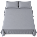 Pure Satin Cotton Plain Fitted Bedsheet – King Size 108×108 Inches | Soft & Smooth Luxury Bedding