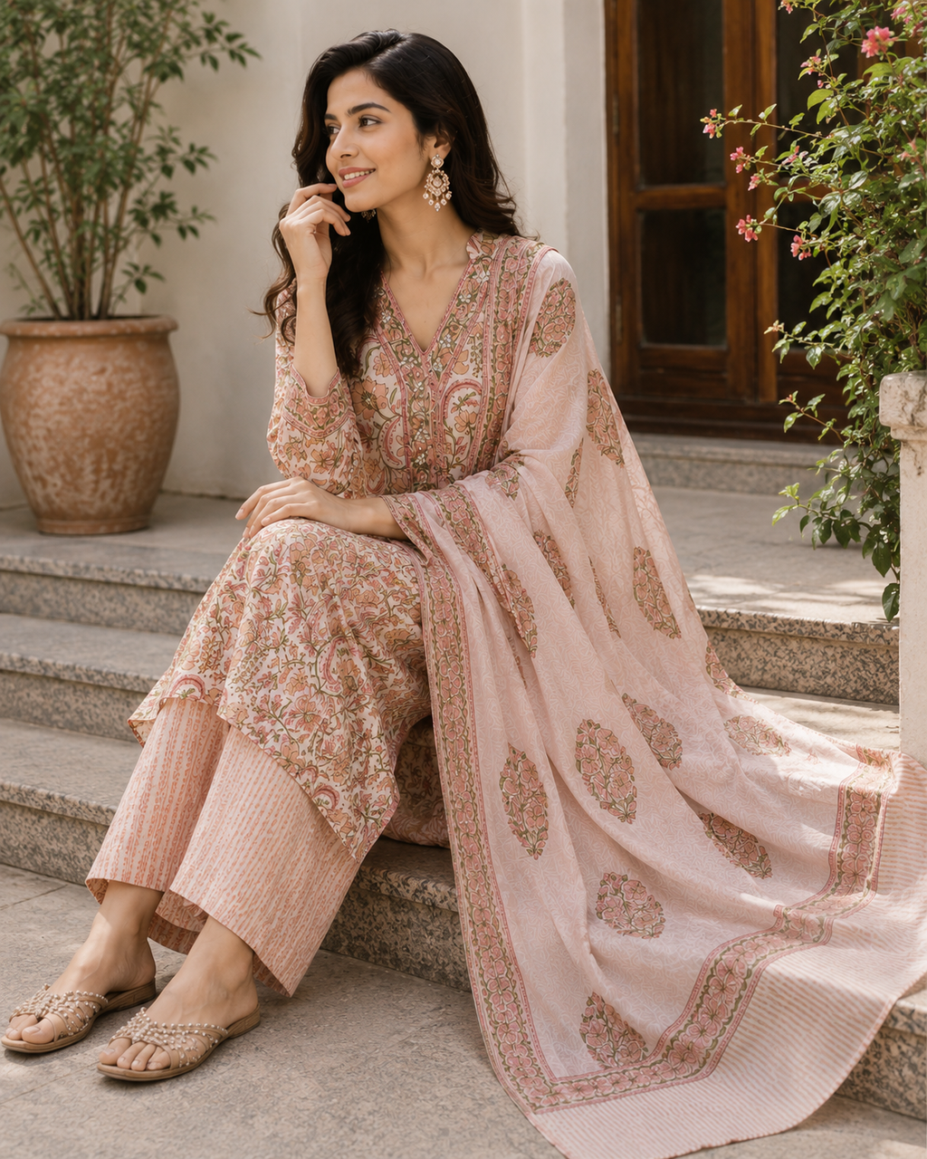 Nargis 3-Piece Stitched Suit 🌷
