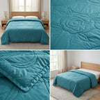 Silk Soya Fiber Filled Quilted Comforter – Double Bed King Size