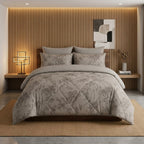 Super Soft 4 Pcs Premium Ribbed Cotton Comforter Set - King Size Product Code :- 55B195RKEH