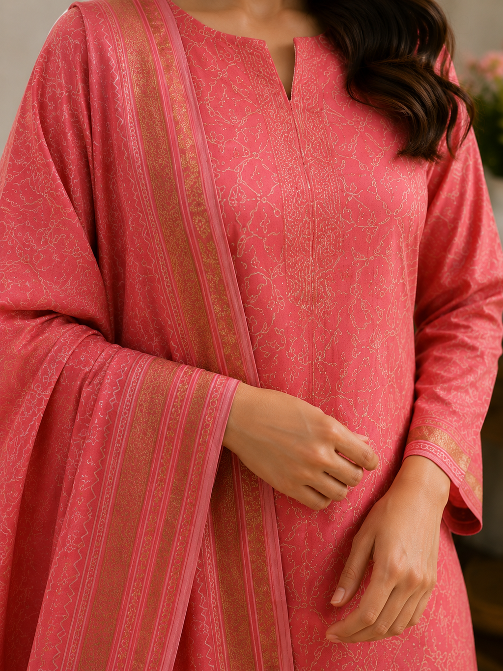 Laila Silk 3-Piece Unstitched Suit 💫