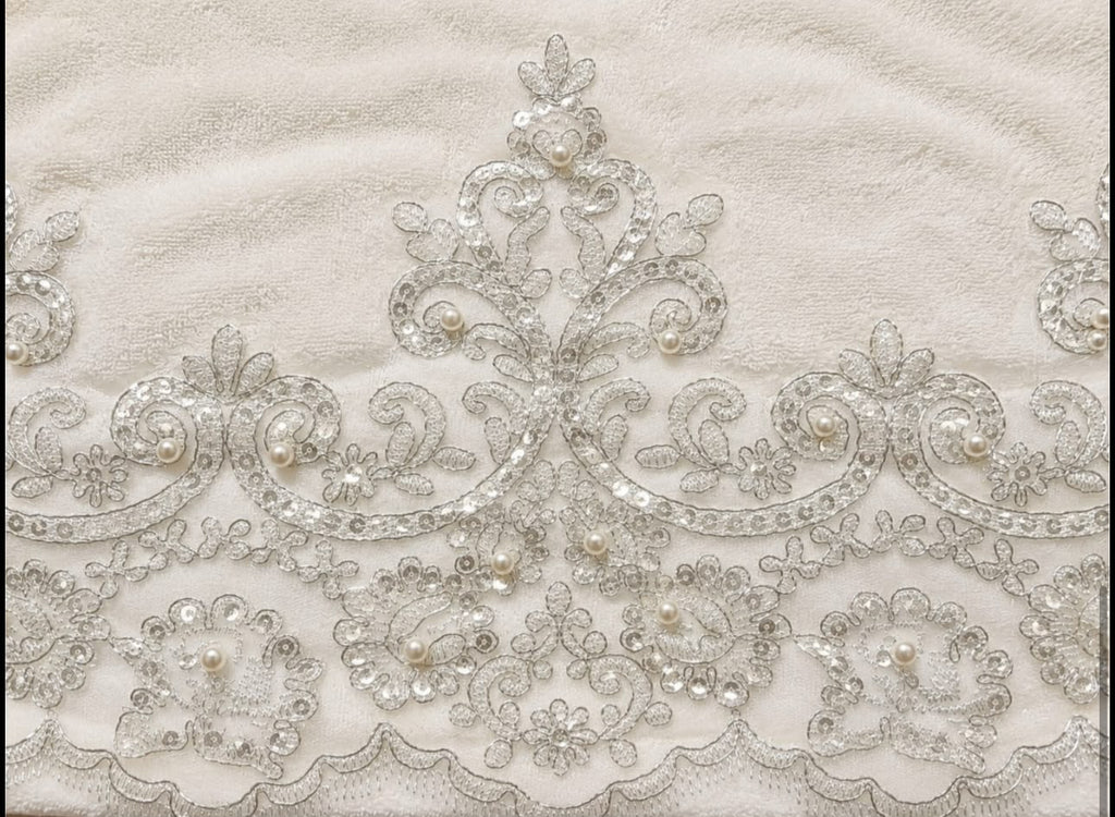 Premium Wedding Towel Set of 4 – Designer Embroidered Bath & Hand Towels | Product Code :- 55B155RKEH