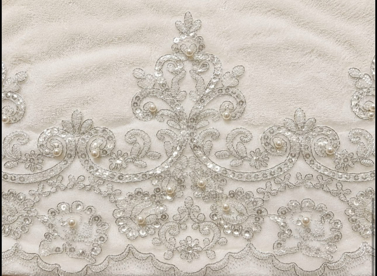 Premium Wedding Towel Set of 4 – Designer Embroidered Bath & Hand Towels | Product Code :- 55B155RKEH