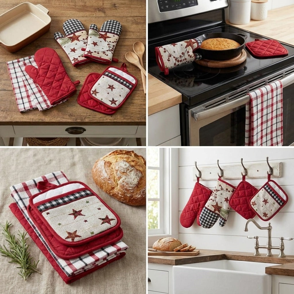 Premium Kitchen Linen Set – 5 Piece Set