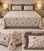Vintage Bloom Premium Winter Bedsheet Set – 3 Pcs set Product Code :- 55B225RKEH