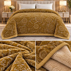 Feather Touch Triple Ply Luxury Winter Blanket – Double Bed | Heavy & Super Soft Product Code :- 55B335RKEH