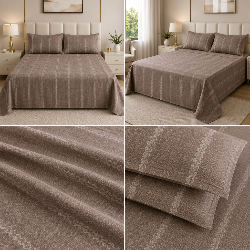 Jumbo Bedsheet – 120 x 120 Inches | Super King Size Product Code :- 55B108RKEH