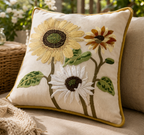Hand Embroidered Cushion Covers – 20 x 20 Inch (Cotton Base)