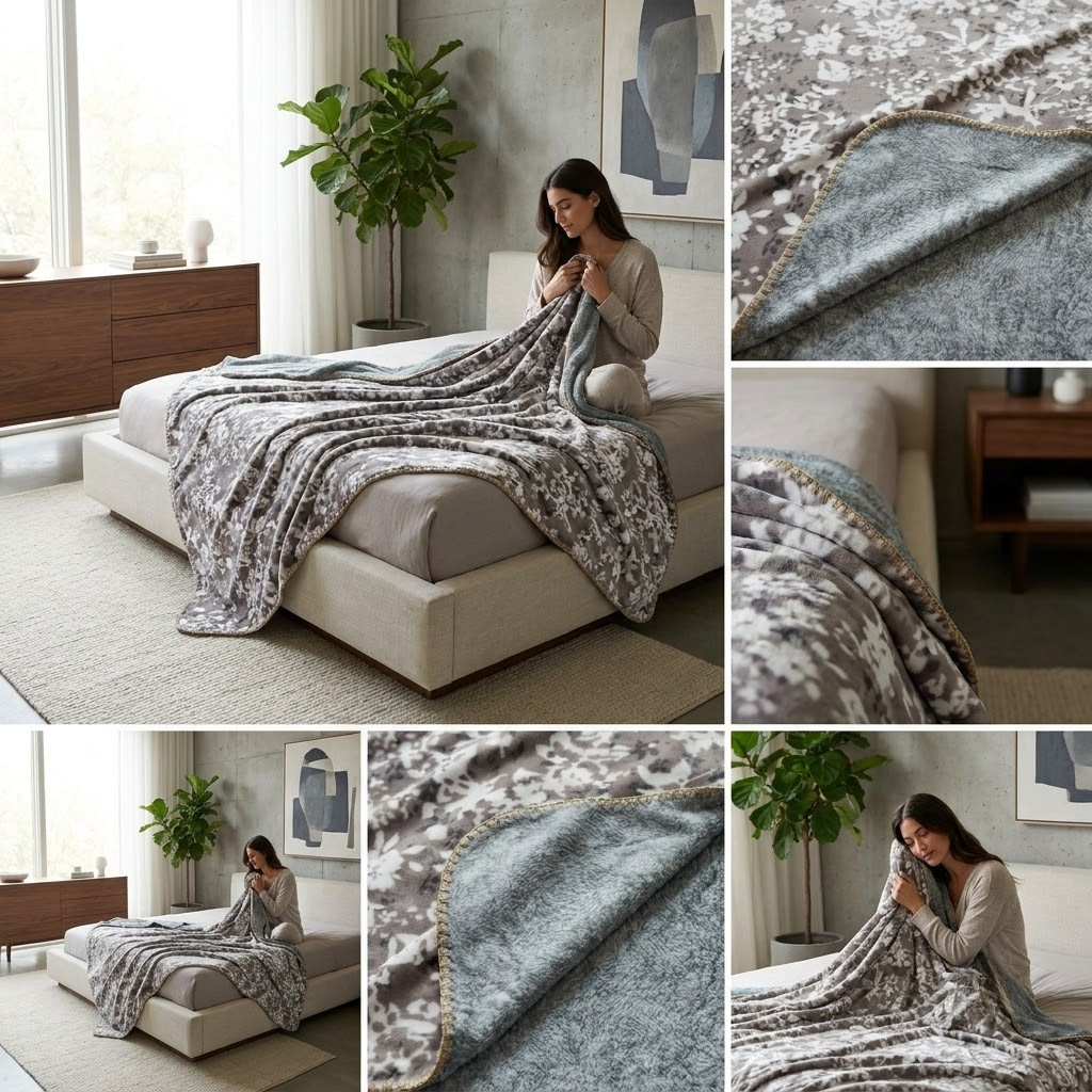 🦋 Japanese Blanket | King Size | Ultra Soft & Cozy Product Code :- 55B199RKEH