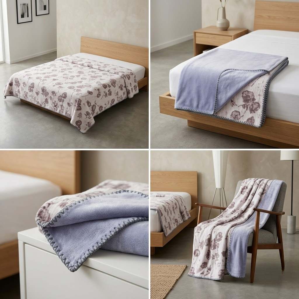 🦋 Japanese Blanket | King Size | Ultra Soft & Cozy Product Code :- 55B199RKEH
