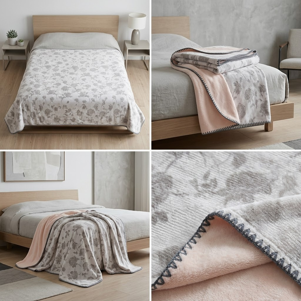 🦋 Japanese Blanket | King Size | Ultra Soft & Cozy Product Code :- 55B199RKEH