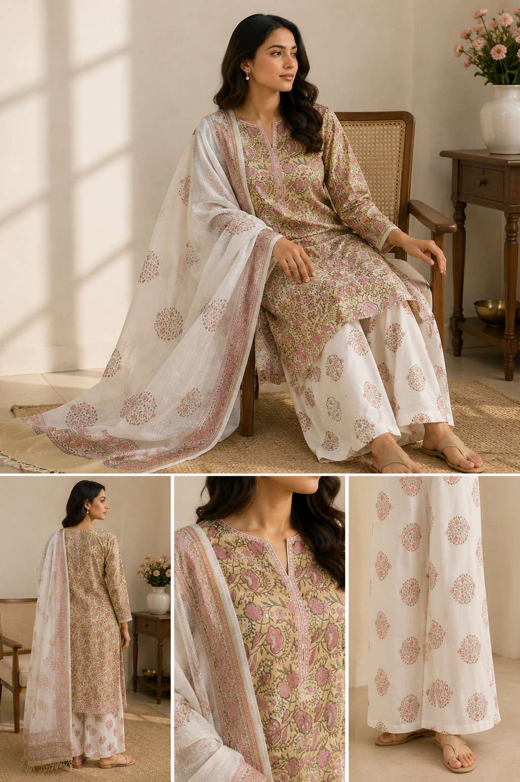 Zehra 3-Piece Unstitched Suit 🌸