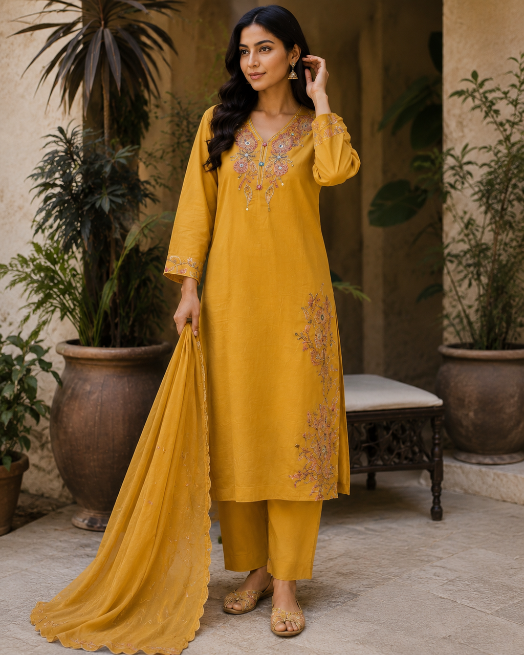 Kanak 3-Piece Stitched Suit 🌻