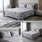 🌿 Soft Rib Cotton Bedsheet | King Size 108 x 108 | Product Code :- 55B99RKEH
