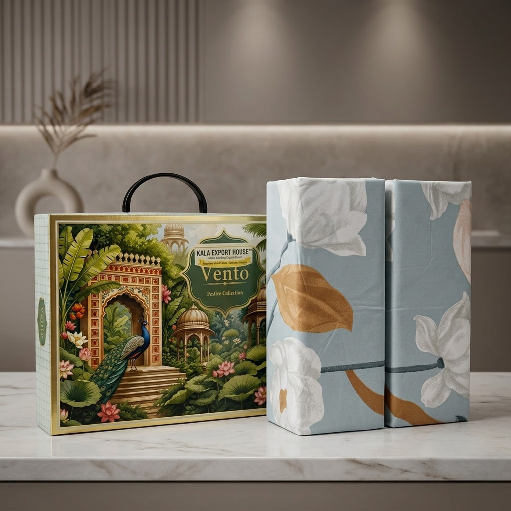 Festival Sparks 3 Pcs Bedsheet Gift Set with 2 Matching Pillow Covers With Box Packing