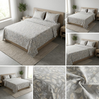 🌿 Soft Rib Cotton Bedsheet | King Size 108 x 108 | Product Code :- 55B99RKEH